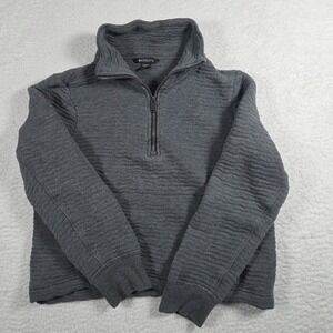 Athleta Charcoal Quarter-Zip Pullover